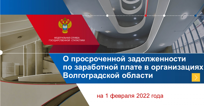 Просроченная задолженность по заработной плате по видам экономической деятельности  по Волгоградской области на 1 февраля 2022 года