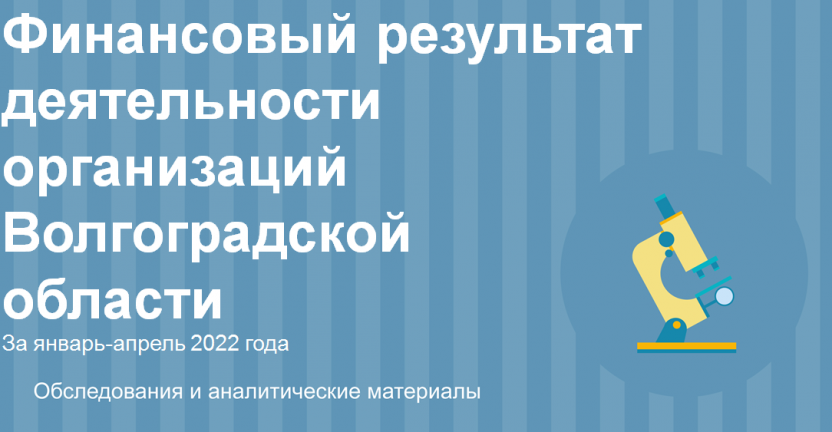 Финансовый результат деятельности организаций Волгоградской области за январь-апрель 2022 г.