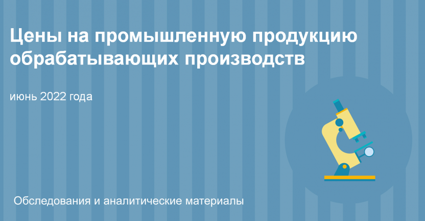 Цены на промышленную продукцию обрабатывающих производств