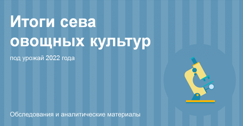 Итоги сева овощных культур под урожай 2022 года