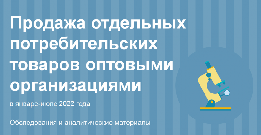 Продажа отдельных потребительских товаров оптовыми организациями