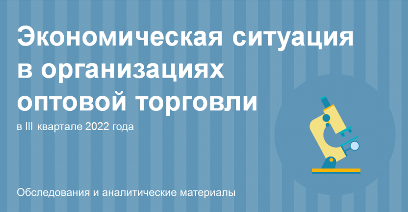 Экономическая ситуация в организациях  оптовой торговли