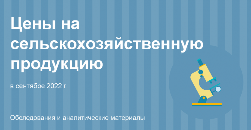 Цены на сельскохозяйственную продукцию