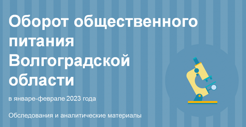 Оборот общественного питания Волгоградской области