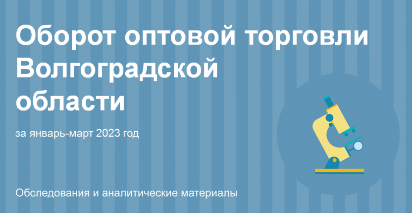 Оборот оптовой торговли Волгоградской области за январь-март 2023 год