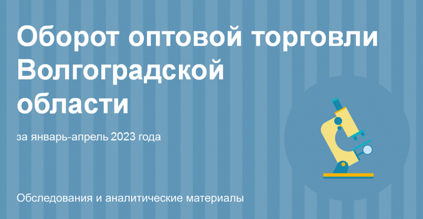 Оборот оптовой торговли Волгоградской области