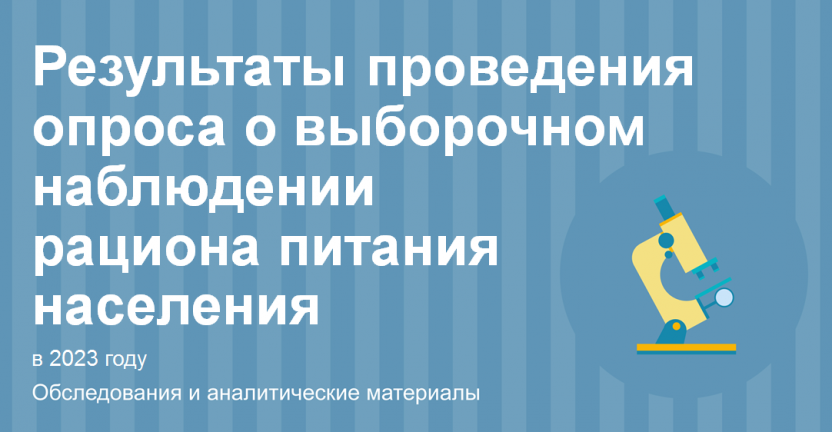 Результаты опроса домохозяйств, принявших участие в выборочном наблюдении рациона питания населения