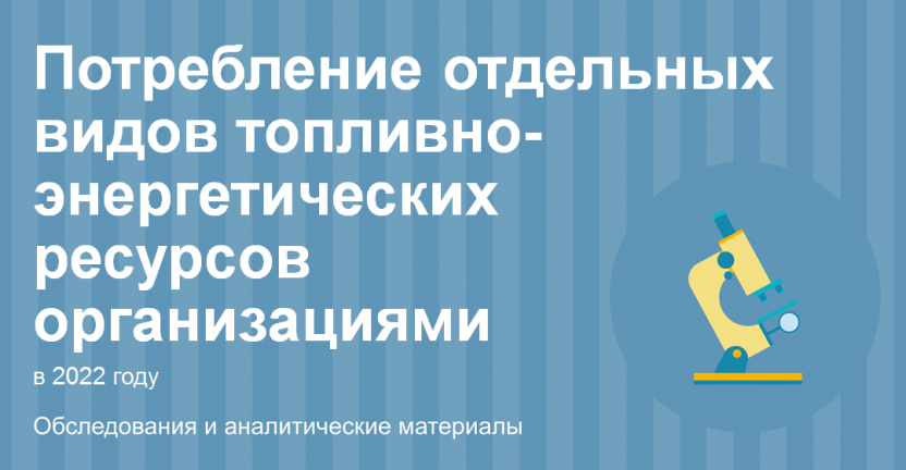 Потребление отдельных видов топливно-энергетических ресурсов организациями