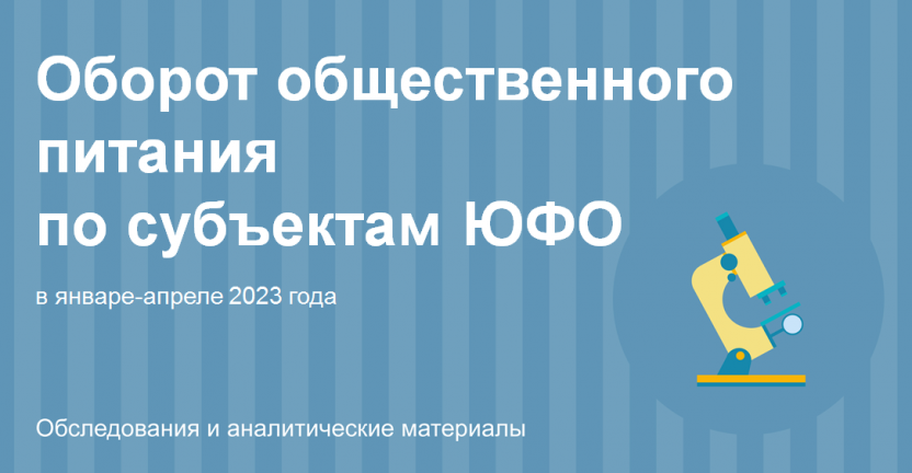 Оборот общественного питания по субъектам ЮФО