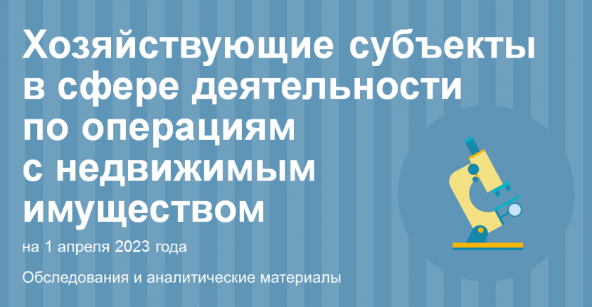 Хозяйствующие субъекты Волгоградской области в сфере деятельности по операциям с недвижимым имуществом